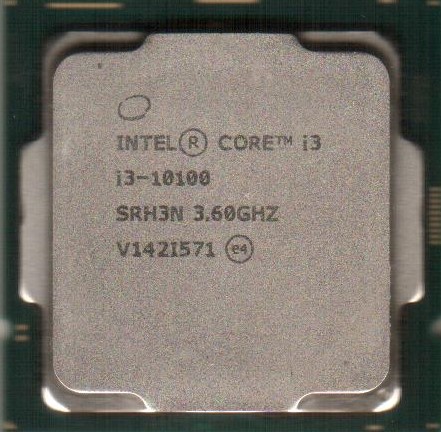 Процессор Socket-1200 Intel Core i3-10100 3.6, 4.3, Ghz, 6Mb/4x, 8x, Core/UHD630, SRH3N "!"