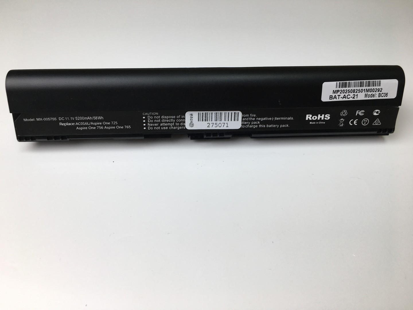 Акб для ACER Aspire One 725 756 V5-131 V5-171 TravelMate B113 11.1v 4400mAh PN: AL12A31 AL12B31 AL12B32 AL12X32, BAT-AC-21