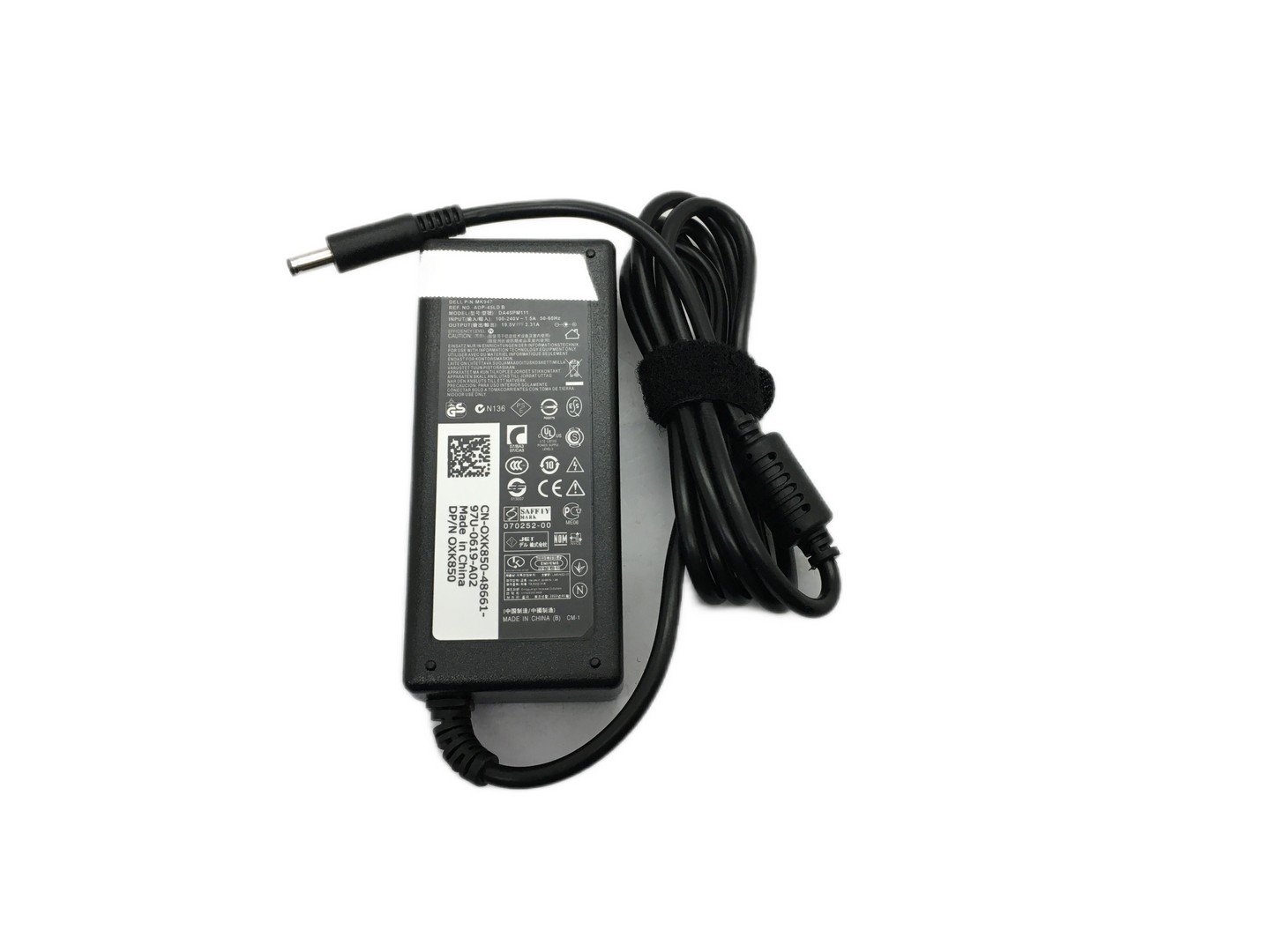 Блок питания для Dell 19,5V/2,31A 45W, разъем 4,5x3 с иглой, с кабелем в розетку, ADP-DE-42