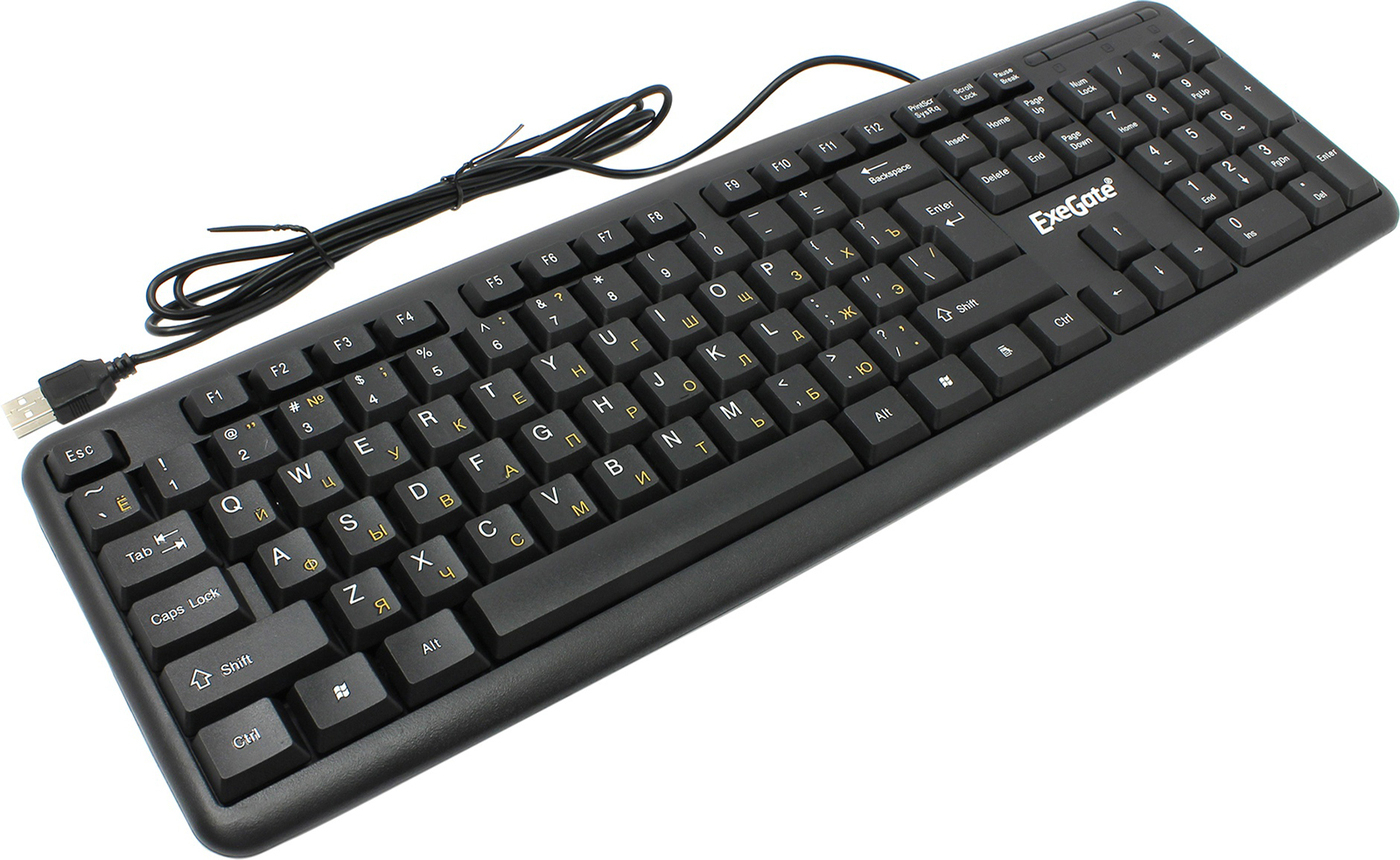 Клавиатура Exegate LY-331, USB, чёрная EX263905RUS