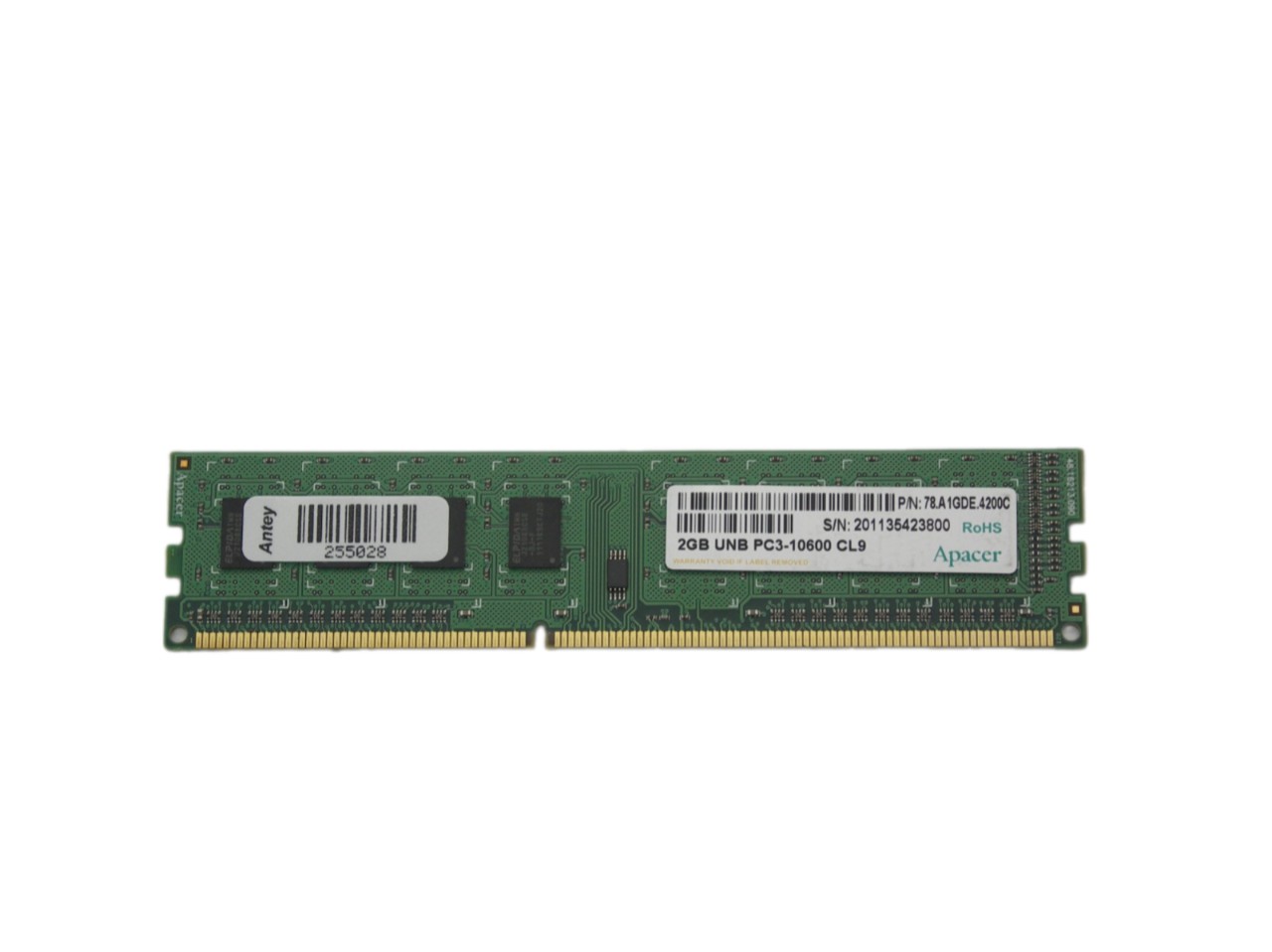 Оперативная память DIMM DDR3 2Gb 1333Mhz PC-10600 Apacer "!"