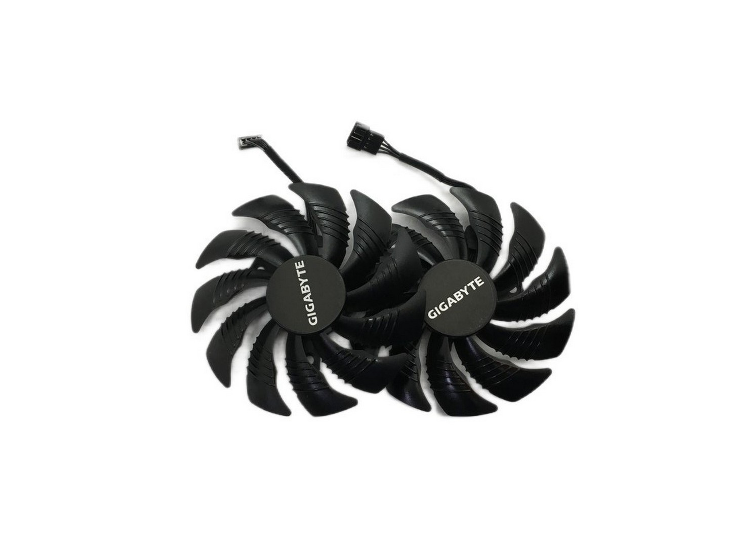 Вентиляторы 2шт. для видеокарты Gigabyte RX470, 570, 580, MSI GTX1080Ti, RX570, RX580, 4Pin, PLD10010S12HH, FAN-GP-27