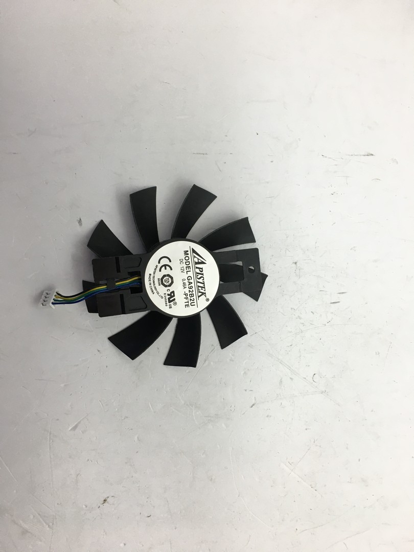 Вентилятор для видеокарты PowerColor Red Devil RX570, RX560, 4Pin, 87mm, GA92B2U, №1, FAN-GP-09