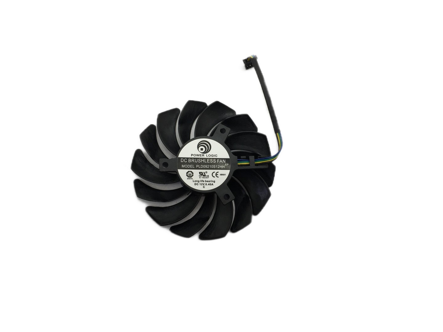 Вентилятор для видеокарты MSI RTX2060, 2070, 2080, 4Pin, 87mm, S 40mm, PLD09210S12HH, №1, FAN-GP-03
