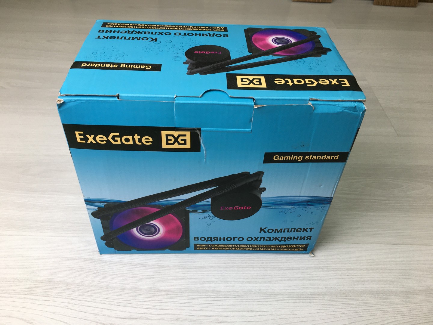 Устройство водяного охлаждения, ExeGate BlackWater-120V2.PWM.RGB "!"