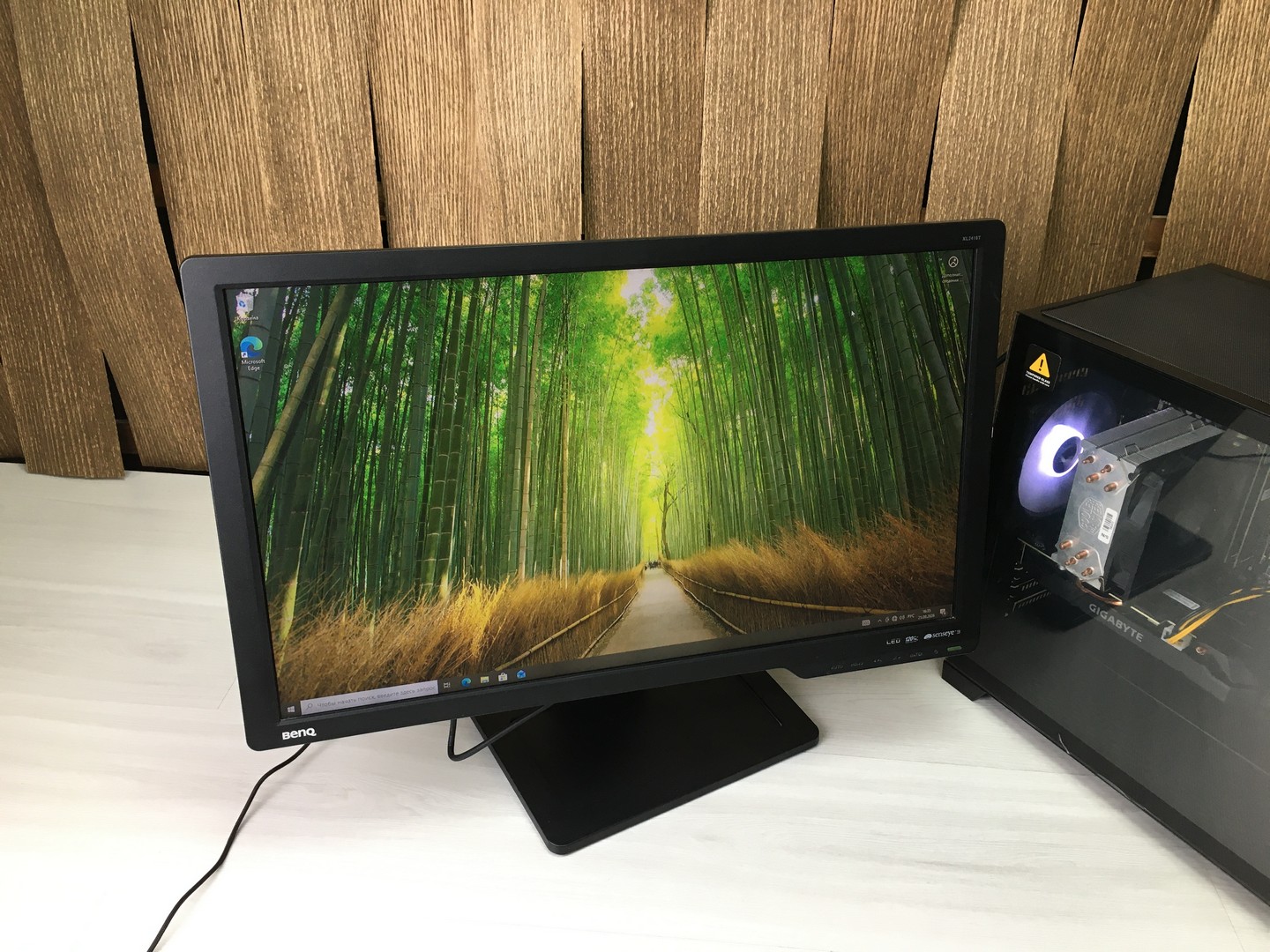Монитор 23.6" Benq XL2410T, VGA, DVI, HDMI, аудио "!"