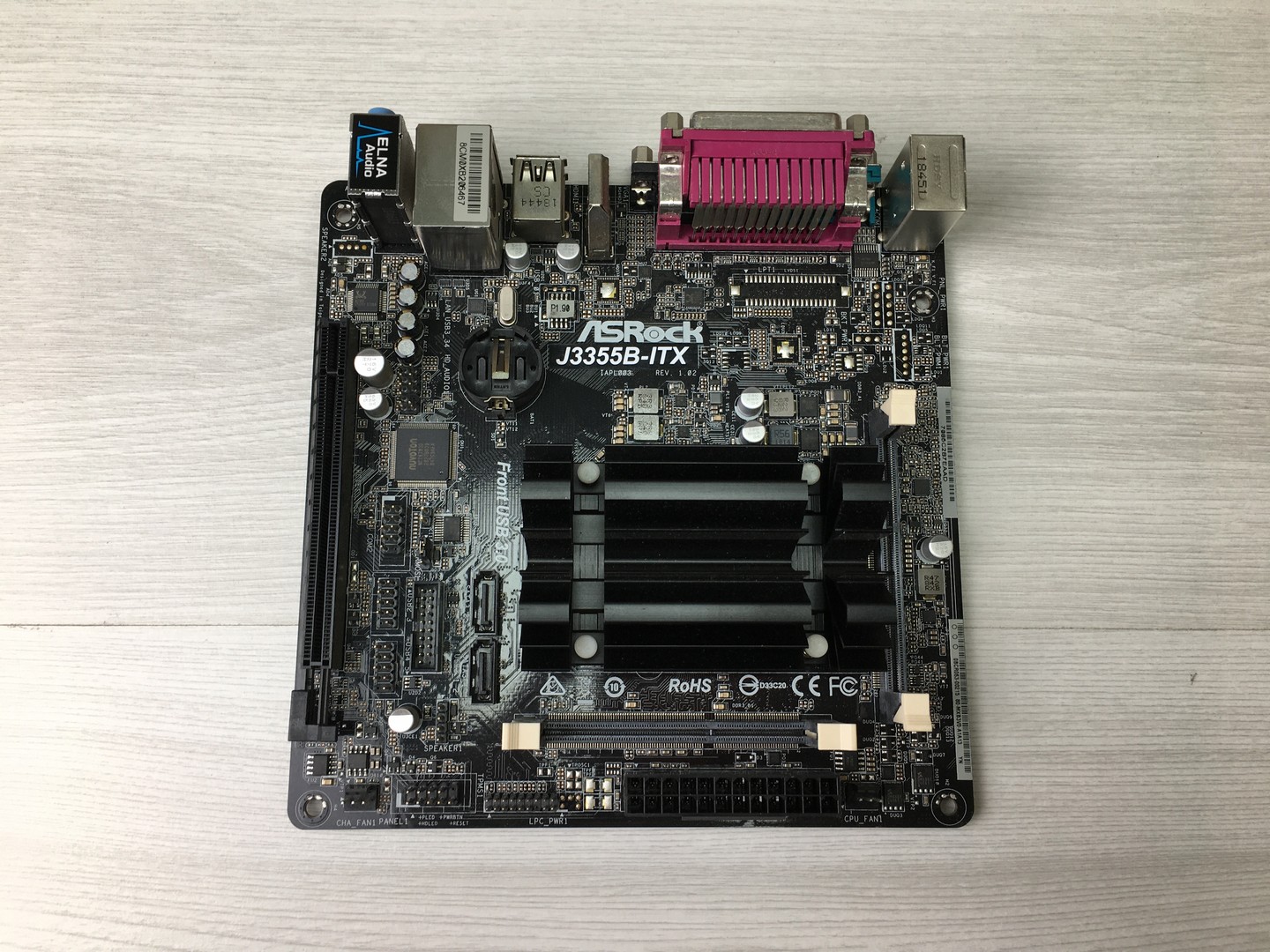 Мат. плата ASRock J3160M + процессор Intel Celeron J3160 SODIMM DDR3/DVI/HDMI/Sb/Lan mATX "!"