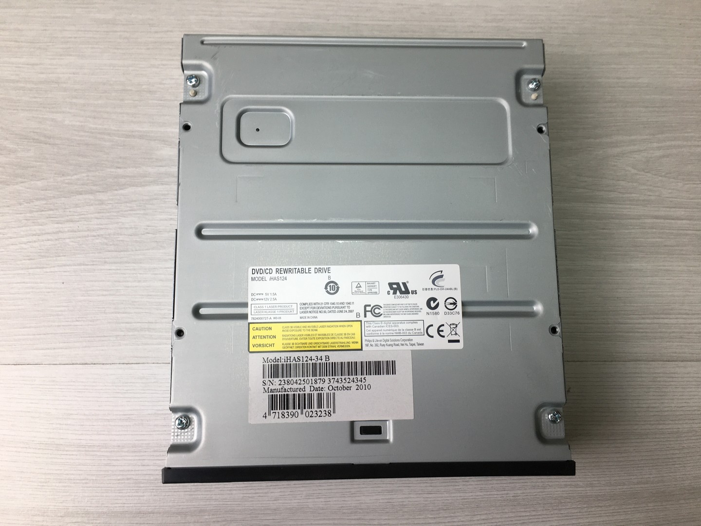 Оптический привод DVD ±R/RW CD-R/RW LiteOn iHAS124-34 B, SATA, черный "!"