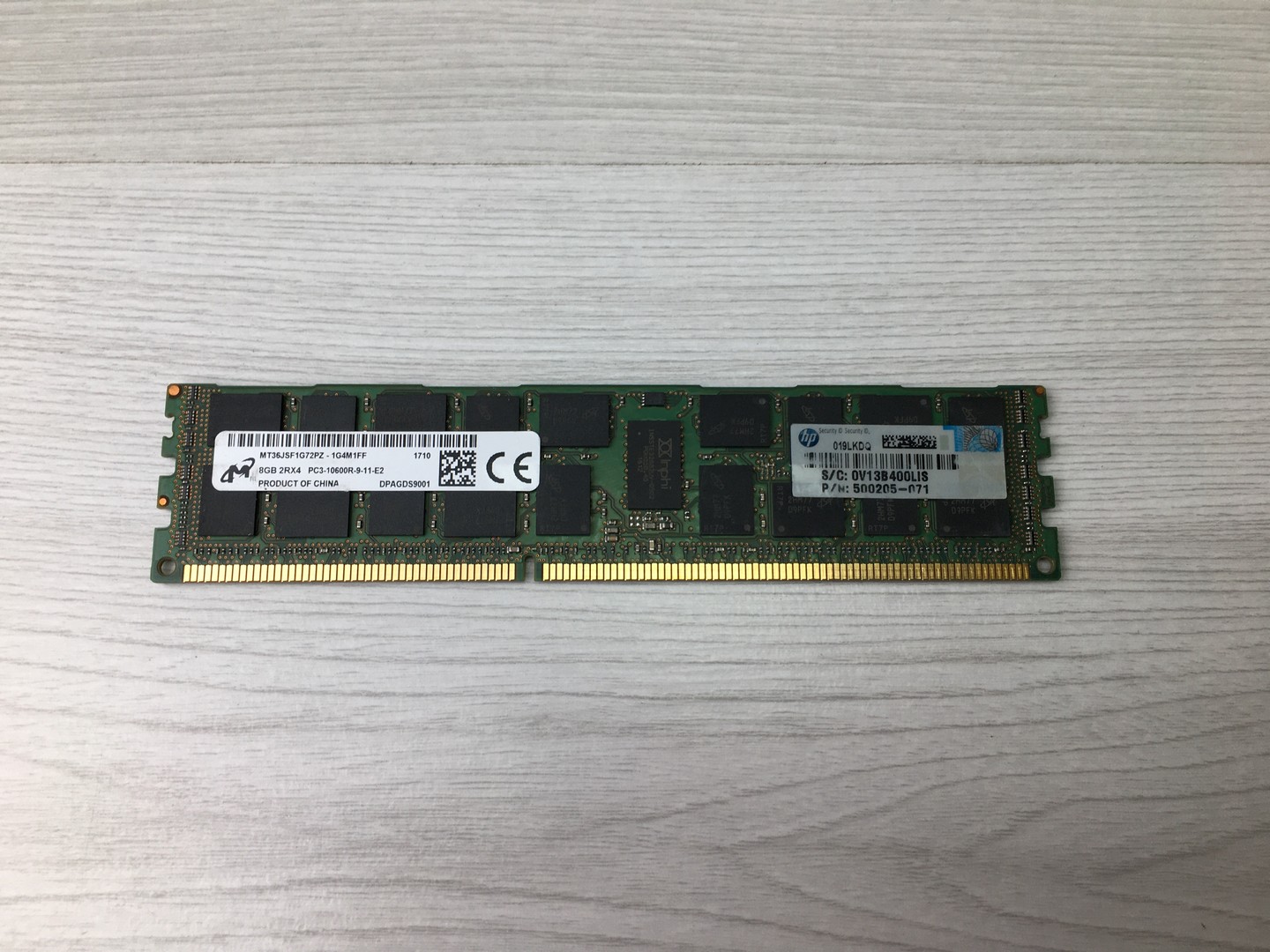Оперативная память DIMM DDR3 8Gb 1333Mhz PC-10600 Micron MT36JSF1G72PZ Reg ECC СЕРВЕРНАЯ "!"