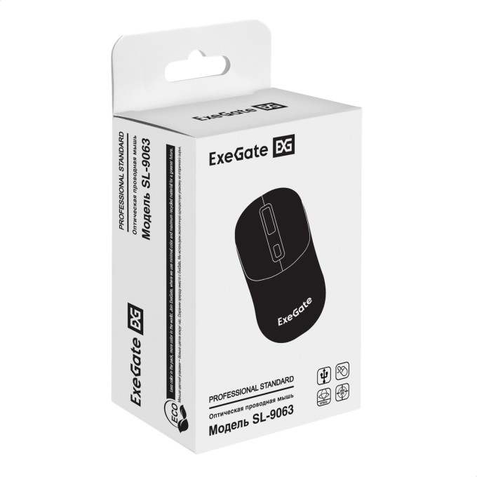 Мышь Exegate BT-070 беспроводная, USB, black EX298897RUS