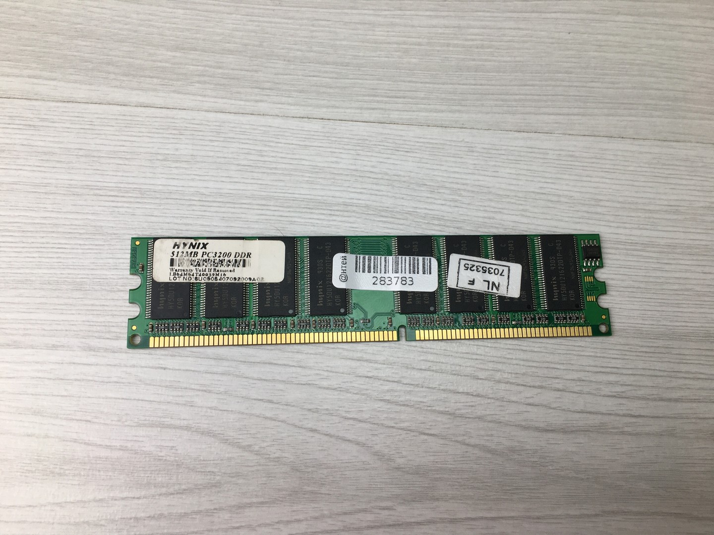 Оперативная память DIMM DDR1 512Mb PC-3200 Hynix LB64M64T40032M16 "!"