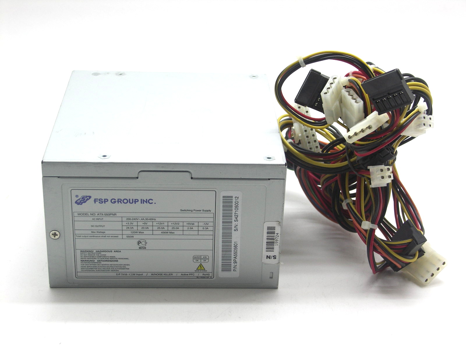 Блок питания 550W FSP 24+4/6+2PCI-E/4SATA/120fan ATX "!"