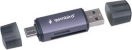 Картридер внешний Gembird FD2-MSD-6, Type-C/USB,OTG, считыватель SD, TF, алюминий
