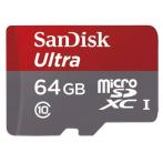 Карта памяти 64Gb, Secure Digital Card, micro, SanDisk Class 10 Ultra UHS-I SDXC 80/100Mb/s