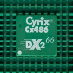 Процессор 486 Cyrix DX2-66 Cx486DX2-66 зеленый радиатор "!"