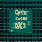 Процессор 486 Cyrix DX2-80 Cx486DX2-80 зеленый радиатор "!"