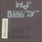 Процессор 486 Intel DX-33 A80486DX-33 SX419 Malaysia керамика "!"