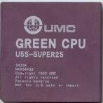 Процессор 486 UMC 25MHz GREEN CPU U5S-SUPER25 керамика "!"