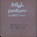 Процессор Socket-7 Intel Pentium-200MMX A80503200 SL2RY Philippines керамика "!"