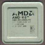 Процессор Socket-7 AMD K6 200Mhz AMD-K6-200ALYD Black Print "!"