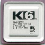 Процессор Socket-7 AMD K6 233MHz K6/233ANR 3.2V C 25755 Большое лого "!"