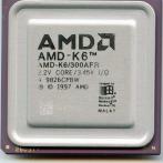 Процессор Socket-7 AMD K6 300MHz AMD-K6/300AFR BLACK PRINT "!"
