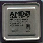 Процессор Socket-7 AMD K6-2 266Mhz AMD K6-2 266AFR Black Print "!"