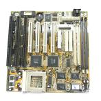 Материнская плата Socket-7 Lucki Star 5V-1A rev 2.0 VIA585/2SIMM-72/2SDRAM/4xPCI/3xISA AT "!"