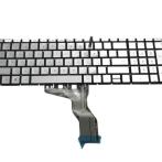 Клавиатура для ноутбука HP Pavilion 15-bs, 15-bw, 17-bs, 250 G6, 255 G6, 258 G6 серебряная, без рамки, с подсветкой, KBD-HP-226