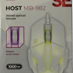 Мышь Defender Host MB-982 USB белый подсветка игровая