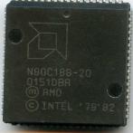 Процессор AMD 80188 N80C188-20 PLCC68 "!"