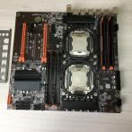 Мат. плата S-2011v3 Atermiter X99 Dual ZX-DU99D4 V1.31 8xDDR4/2xM.2/USB3.2/PCI-E/Sb/EATX + 2x Xeon E5 2680v4+32Гб ОЗУ DDR4 Atermiter REG-ECC "!"