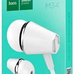 Наушники-вкладыши с микрофоном Hoco M34 белый